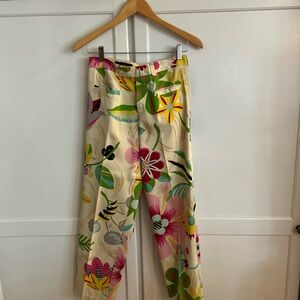 Gucci Multicolor Floral Pants
